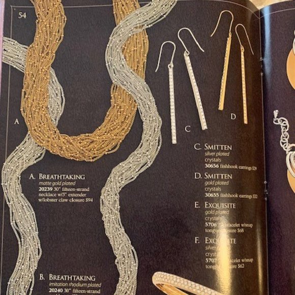 Premier Designs #20239 Matte Gold BREATHTAKING 15-Strand Necklace , 30" long NIB - Picture 9 of 10